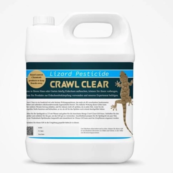 سم 4 لیتری عمده مارمولک کش قدرتمند Crawl Clear کراول کلیر ارسال رایگان به همراه یک عدد سمپاش سرنوشابه ای