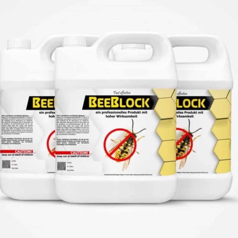 سم 4 لیتری عمده ضد زنبور BeeBlock زنبورکش ارسال رایگان به همراه یک عدد سمپاش سرنوشابه ای
