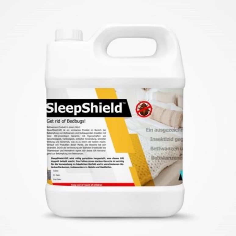 سم 4 لیتری مخصوص کشتن حشره ساس اسلیپ شیلد sleep shield عمده ارسال رایگان به همراه سمپاش سر نوشابه ای