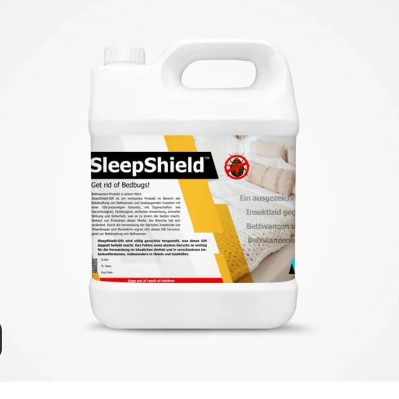 سم  عمده مخصوص کشتن حشره ساس 4 لیتری عمده اسلیپ شیلد sleep shield ارسال رایگان به همراه سمپاش سر نوشابه ای