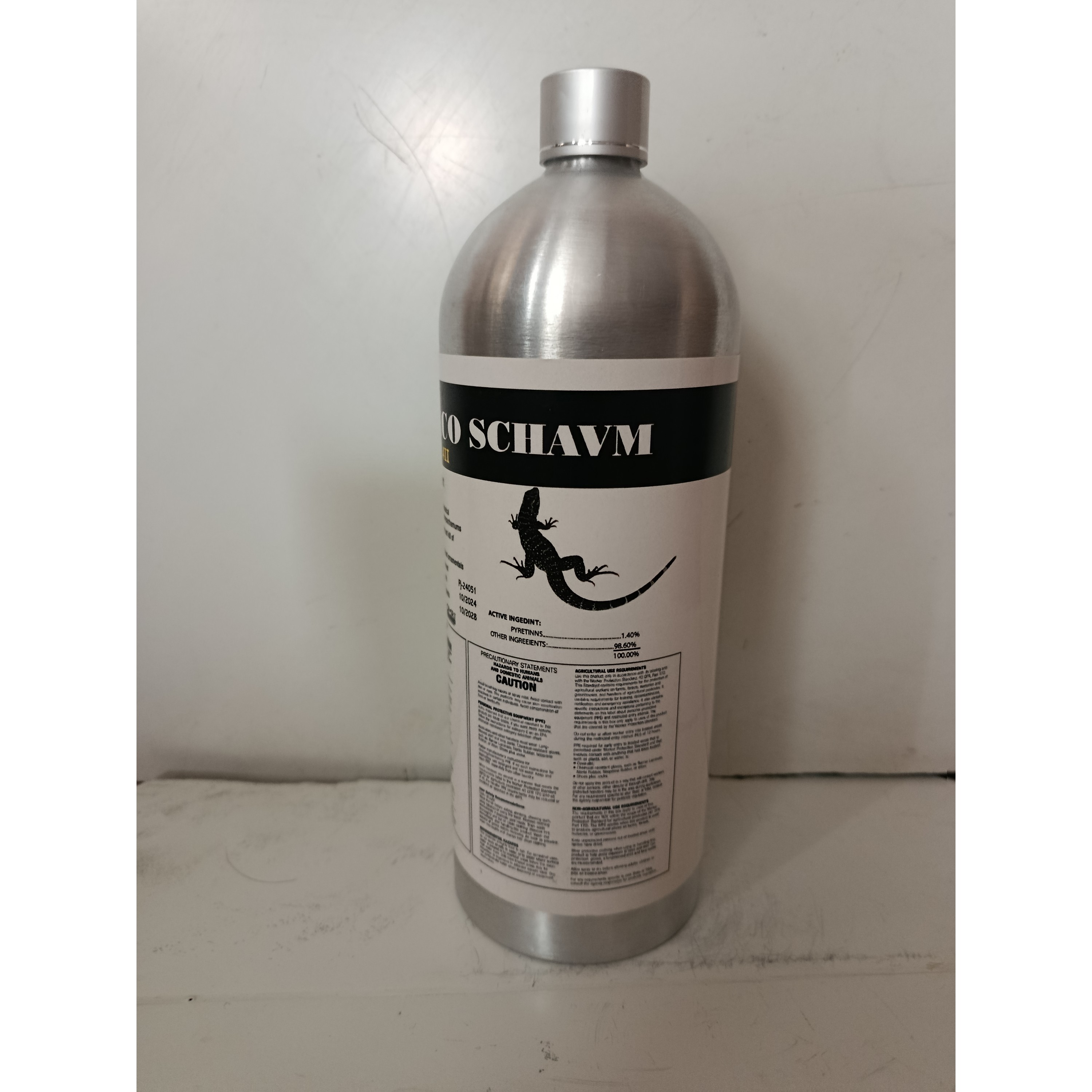 سم مارمولک کش اکواشام قدرتمند ترین( بطری فلزی) یک لیتری
