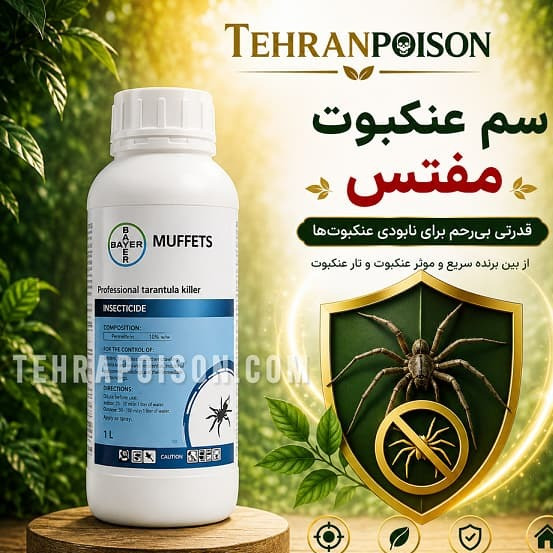 سم عنکبوت از بین برنده و دفع کننده عنکبوت در منزل
